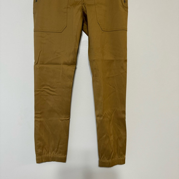 Veronica Beard Dune Cargo Jogger Pants Brown Zip Pocket Utility Cropped Size 0 - Picture 4 of 10